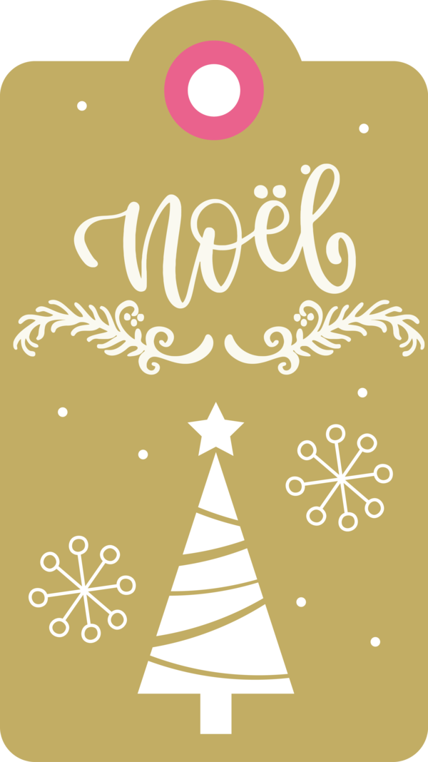Transparent Christmas Design Text Yellow for Noel for Christmas