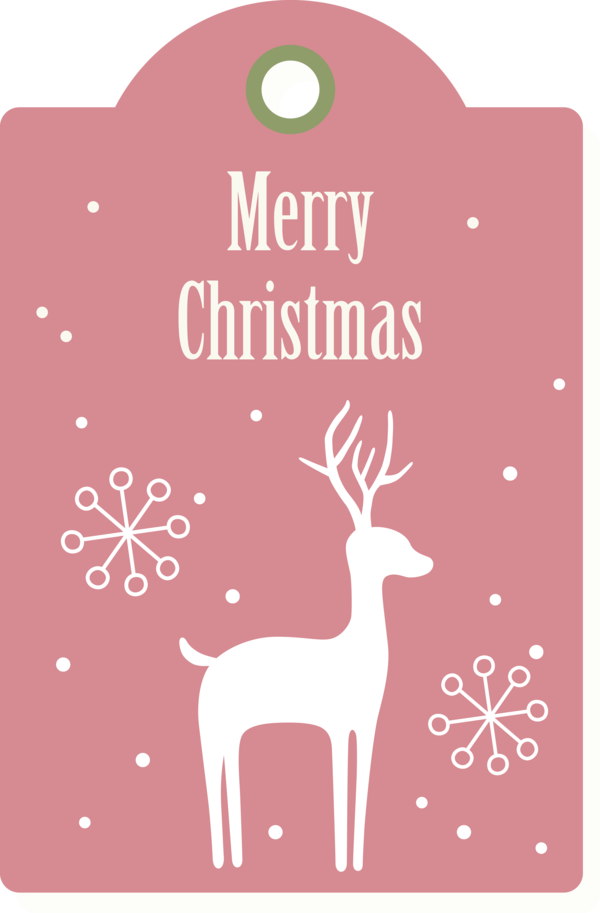Transparent Christmas Reindeer Deer Design for Merry Christmas for Christmas