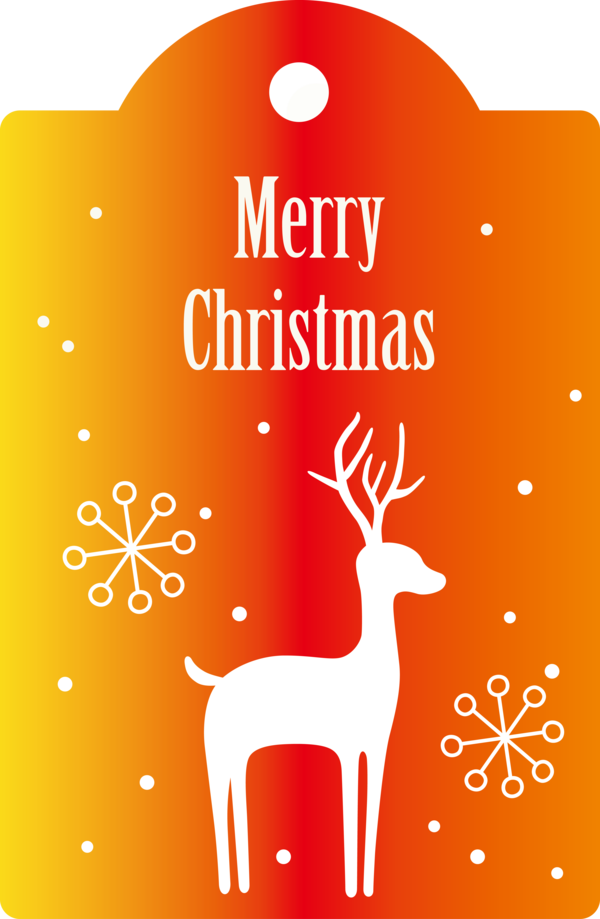 Transparent Christmas Reindeer Logo Text for Merry Christmas for Christmas