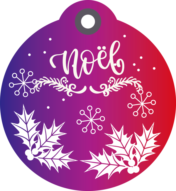 Transparent Christmas Christmas ornament HOLIDAY ORNAMENT Design for Noel for Christmas