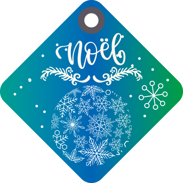 Transparent Christmas Logo Cobalt blue Aqua M for Noel for Christmas