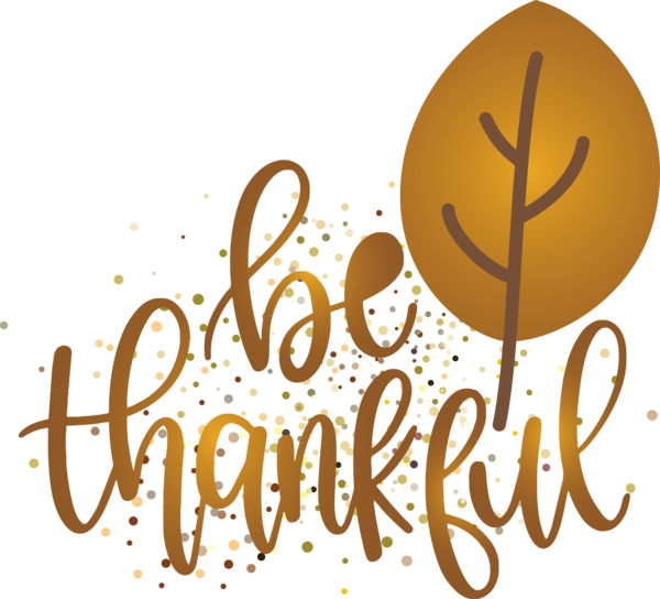 Transparent Thanksgiving Logo Calligraphy Yellow for Happy Thanksgiving for Thanksgiving