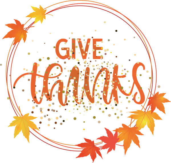 Transparent Thanksgiving Leaf Text Tree for Happy Thanksgiving for Thanksgiving