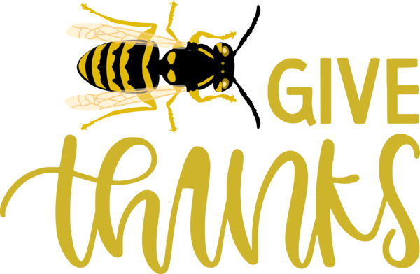 Transparent Thanksgiving Insect Honey bee Pollinator for Happy Thanksgiving for Thanksgiving