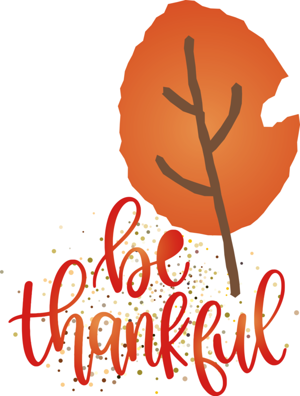 Transparent Thanksgiving Logo Text Flower for Happy Thanksgiving for Thanksgiving