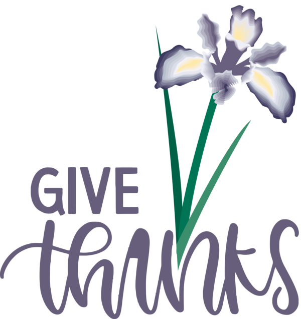 Transparent Thanksgiving Design Logo Floral design for Happy Thanksgiving for Thanksgiving