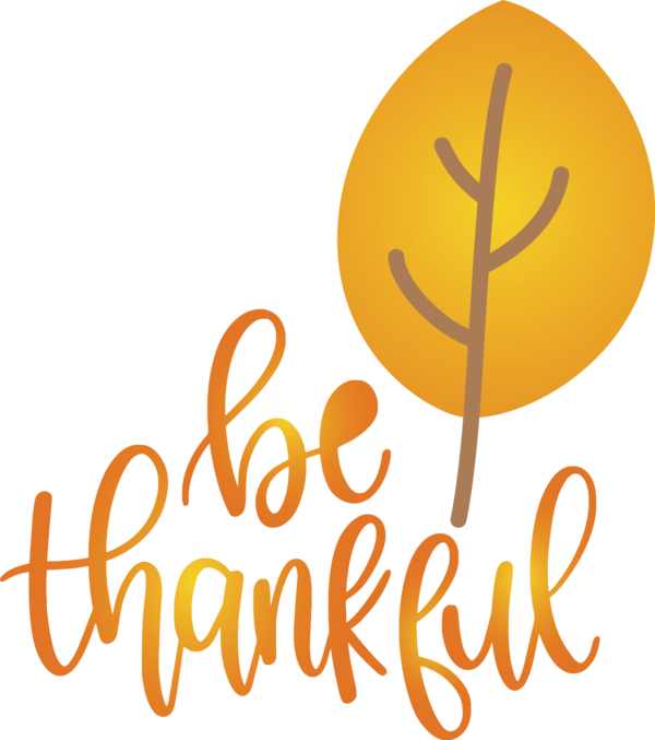 Transparent Thanksgiving Logo Calligraphy Yellow for Happy Thanksgiving for Thanksgiving