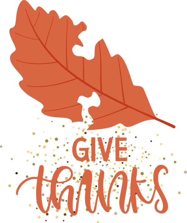 Transparent Thanksgiving Logo Leaf Flower for Happy Thanksgiving for Thanksgiving