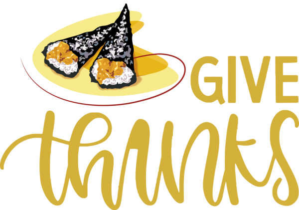 Transparent Thanksgiving Cuisine Logo Sushi for Happy Thanksgiving for Thanksgiving