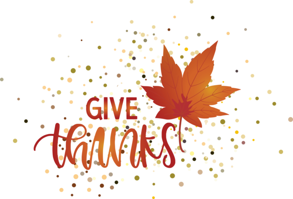 Transparent Thanksgiving Leaf Maple leaf Greeting card for Happy Thanksgiving for Thanksgiving