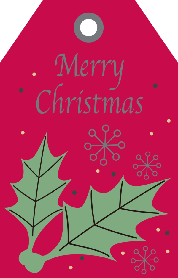 Transparent Christmas Leaf Greeting card Design for Merry Christmas for Christmas