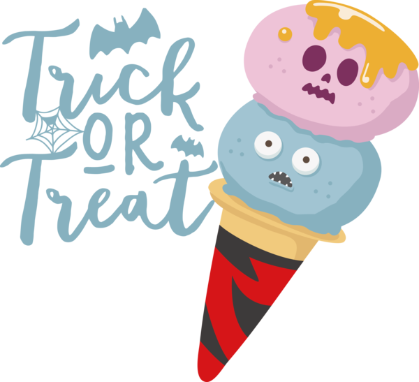 Transparent Halloween Ice cream cone Cartoon Meter for Trick Or Treat for Halloween