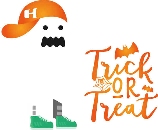 Transparent Halloween Logo Line Meter for Trick Or Treat for Halloween