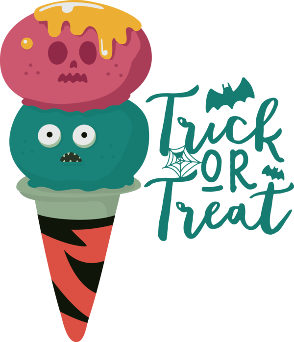 Transparent Halloween Ice cream cone Line Produce for Trick Or Treat for Halloween
