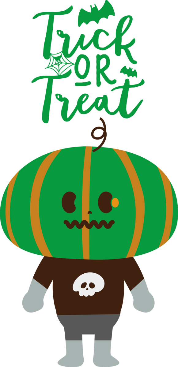 Transparent Halloween Cartoon Green Meter for Trick Or Treat for Halloween