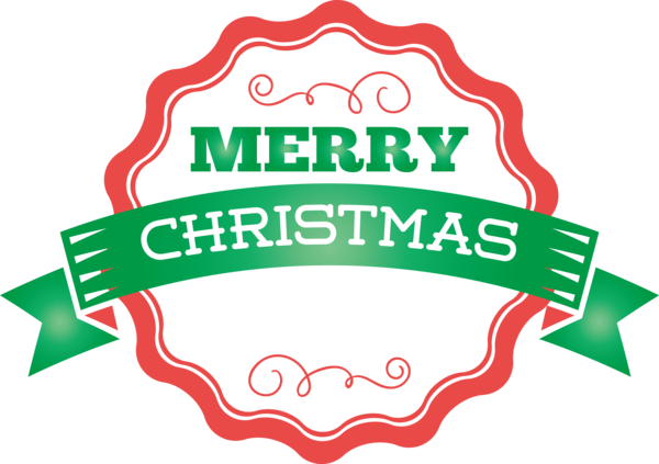Transparent Christmas Design Logo Text for Merry Christmas for Christmas