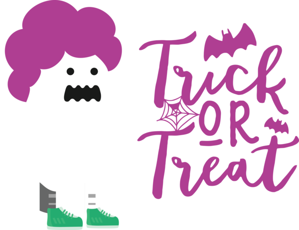 Transparent Halloween Cartoon Design Line for Trick Or Treat for Halloween