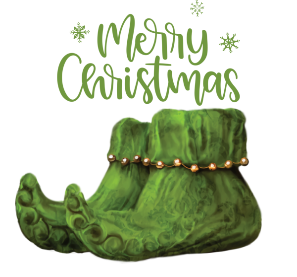 Transparent Christmas Green Meter Shoe for Merry Christmas for Christmas