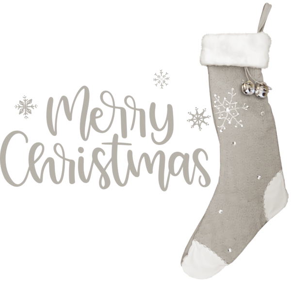 Transparent Christmas Boot Meter Font for Merry Christmas for Christmas