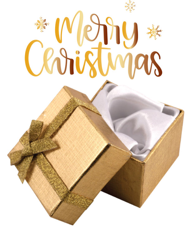 Transparent Christmas Gold Gift Gift Box for Merry Christmas for Christmas