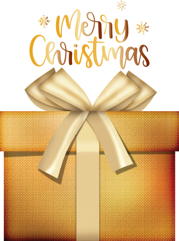 Transparent Christmas Gold Levu Text for Merry Christmas for Christmas