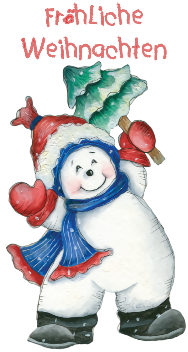 Transparent Christmas Christmas Day Snowman Christmas ornament for Frohliche Weihnachten for Christmas