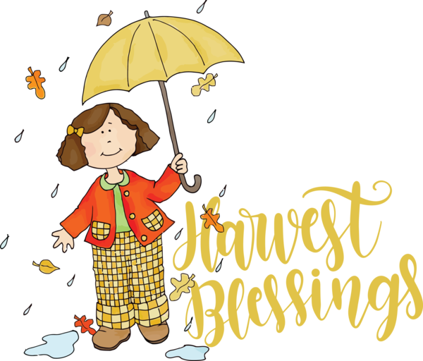 Transparent Thanksgiving Autumn Rain Weather for Harvest for Thanksgiving