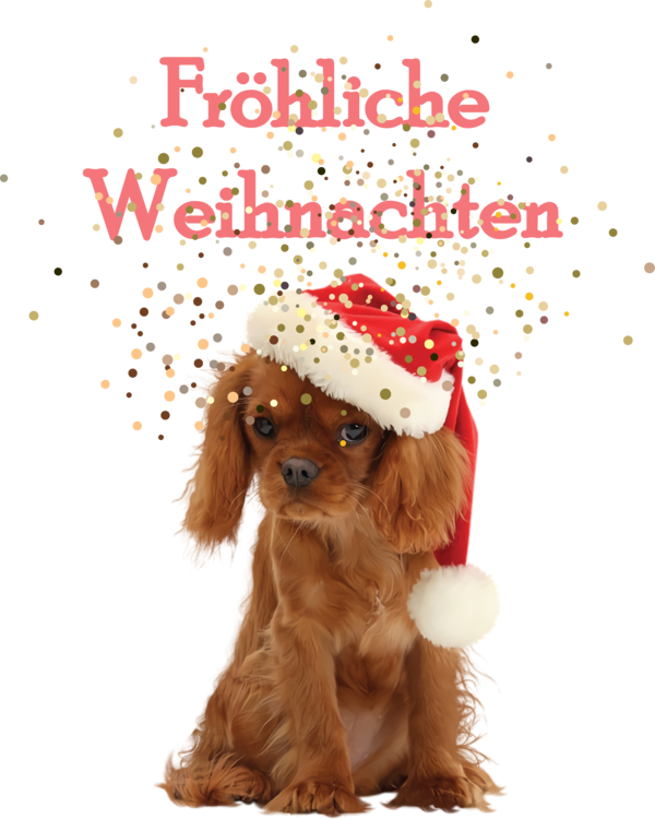Transparent Christmas Dog Puppy Snout for Frohliche Weihnachten for Christmas