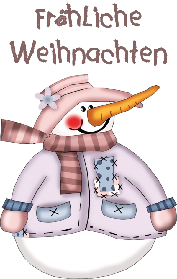 Transparent Christmas Snowman Christmas Day Cartoon for Frohliche Weihnachten for Christmas