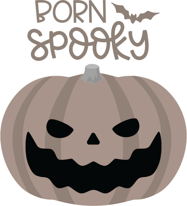 Transparent Halloween Cartoon Pumpkin Design for Jack O Lantern for Halloween