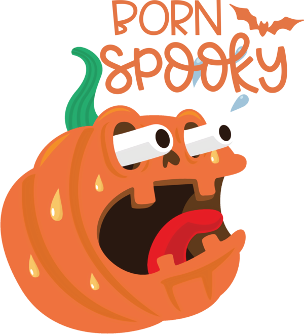 Transparent Halloween Cartoon Pumpkin Produce for Jack O Lantern for Halloween