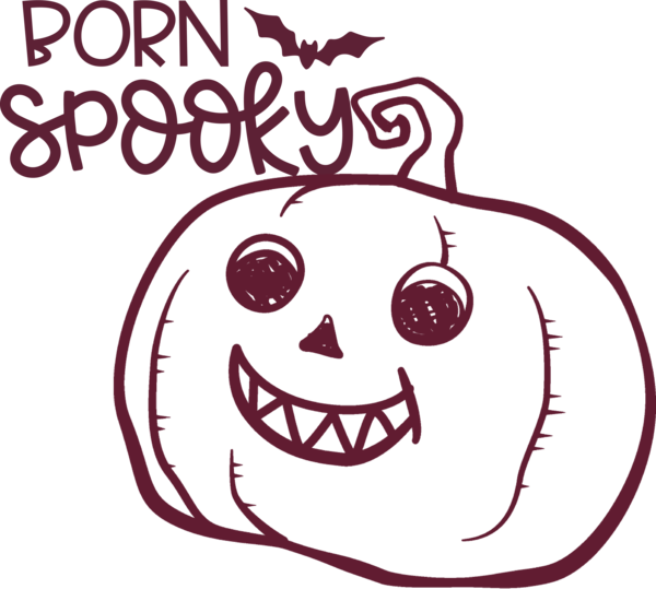Transparent Halloween Smile Facial expression Cartoon for Jack O Lantern for Halloween