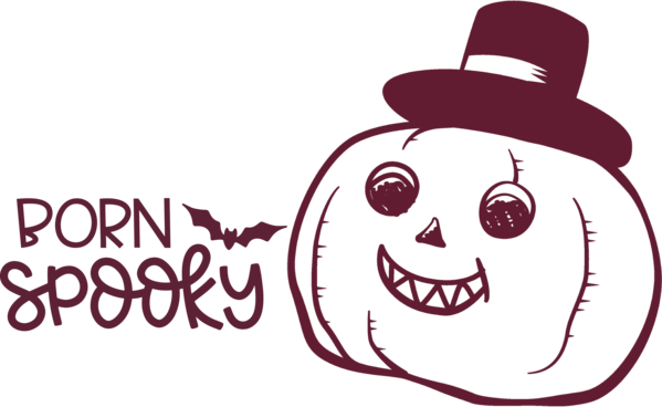 Transparent Halloween Smiley Emoticon Logo for Jack O Lantern for Halloween