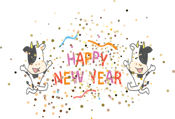 Transparent New Year Cartoon Design Meter for Happy New Year 2021 for New Year