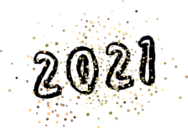 Transparent New Year Logo Font Meter for Happy New Year 2021 for New Year