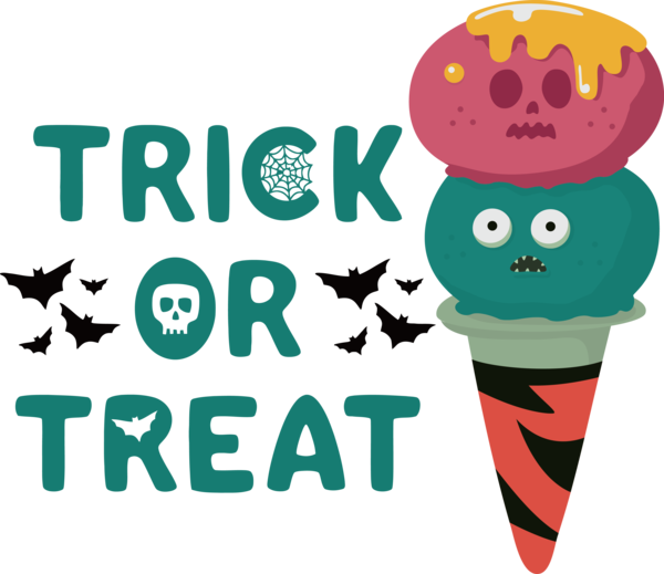 Transparent Halloween Logo Cartoon Meter for Trick Or Treat for Halloween
