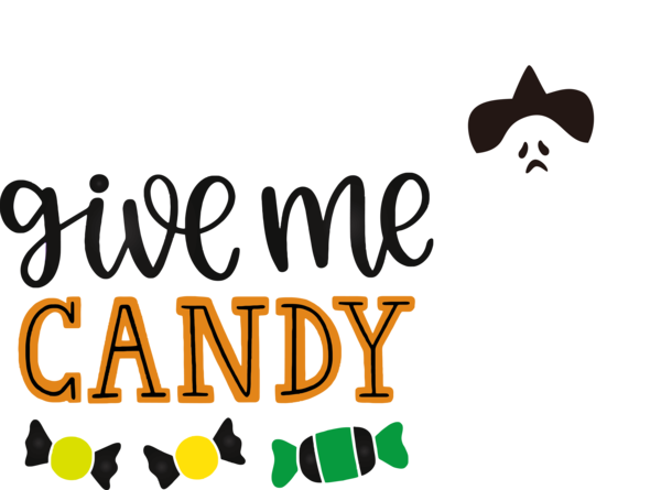 Transparent Halloween Logo Meter Line for Trick Or Treat for Halloween