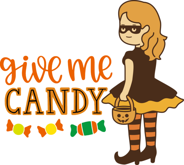 Transparent Halloween Logo Cartoon Meter for Trick Or Treat for Halloween