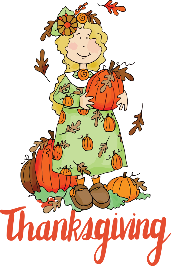 Transparent Thanksgiving Cartoon Drawing Character for Happy Thanksgiving for Thanksgiving