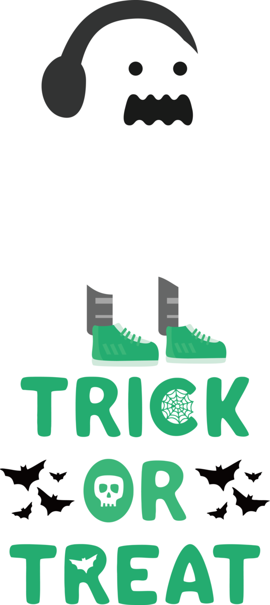Transparent Halloween Logo Design Cartoon for Trick Or Treat for Halloween