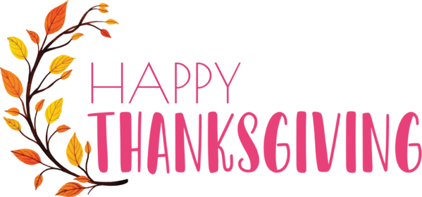 Transparent Thanksgiving Floral design Leaf Logo for Happy Thanksgiving for Thanksgiving