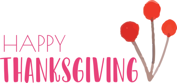 Transparent Thanksgiving Logo Petal Flower for Happy Thanksgiving for Thanksgiving