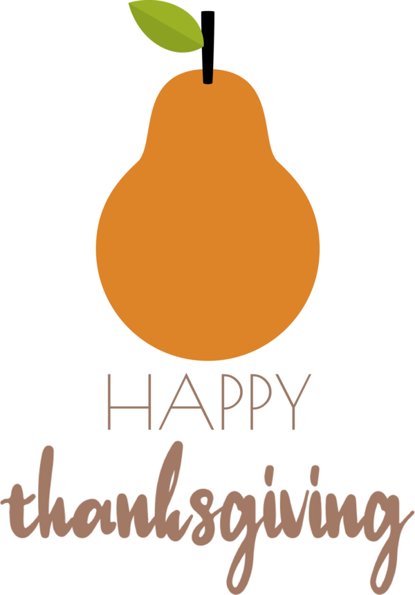 Transparent Thanksgiving Logo Pear Plants for Happy Thanksgiving for Thanksgiving