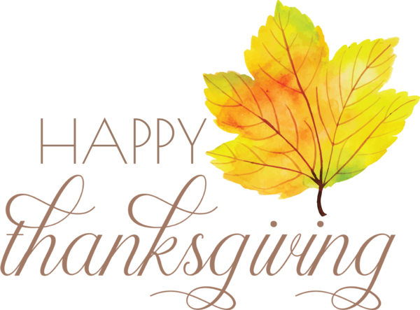 Transparent Thanksgiving Leaf Logo Font for Happy Thanksgiving for Thanksgiving