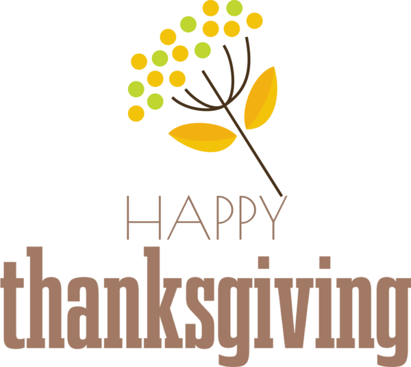 Transparent Thanksgiving Logo Yellow Tree for Happy Thanksgiving for Thanksgiving