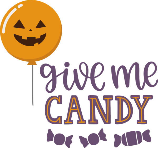 Transparent Halloween Logo Smiley Icon for Trick Or Treat for Halloween