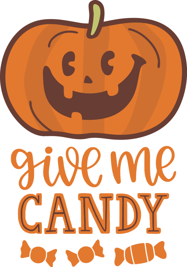 Transparent Halloween Jack-o'-lantern Logo Cartoon for Trick Or Treat for Halloween