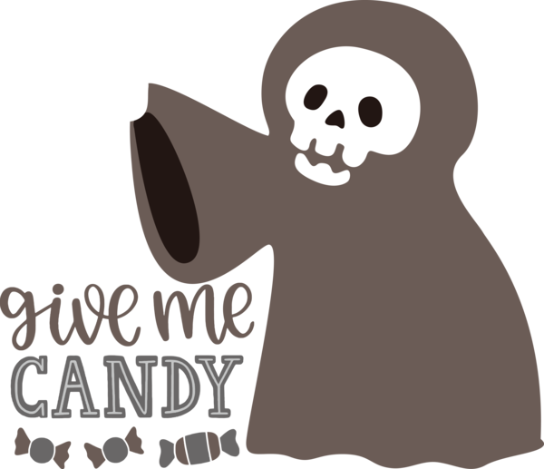Transparent Halloween Logo Cartoon Character for Trick Or Treat for Halloween