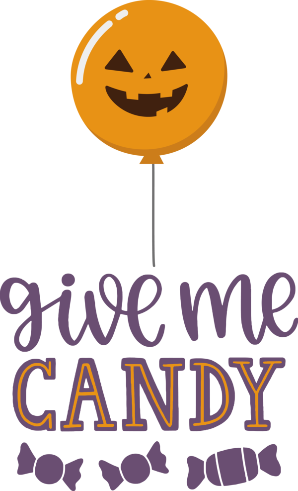 Transparent Halloween Logo Smiley Line for Trick Or Treat for Halloween