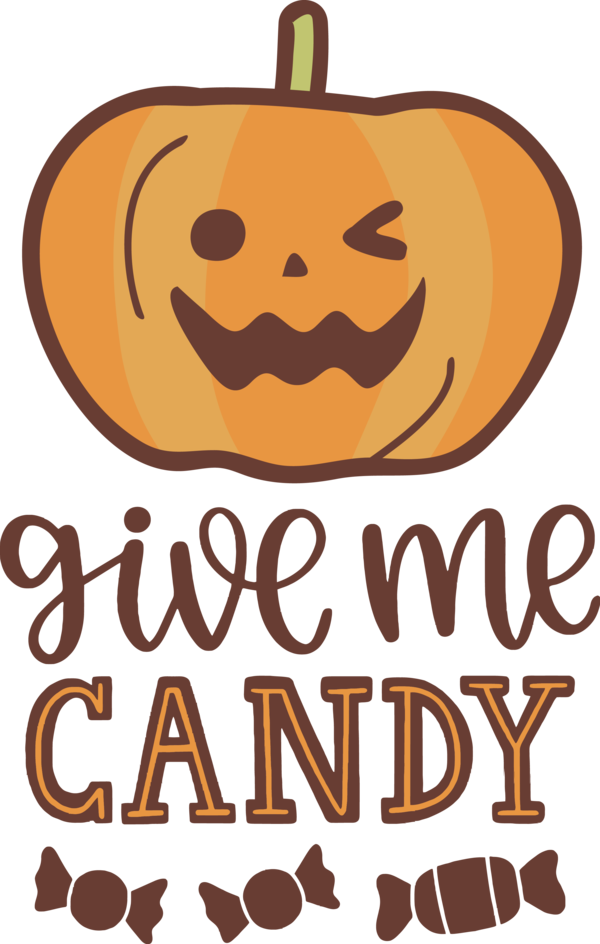 Transparent Halloween Pumpkin Cartoon Produce for Trick Or Treat for Halloween